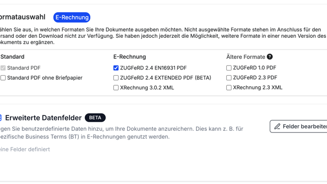 E-Rechnungsformate (2)