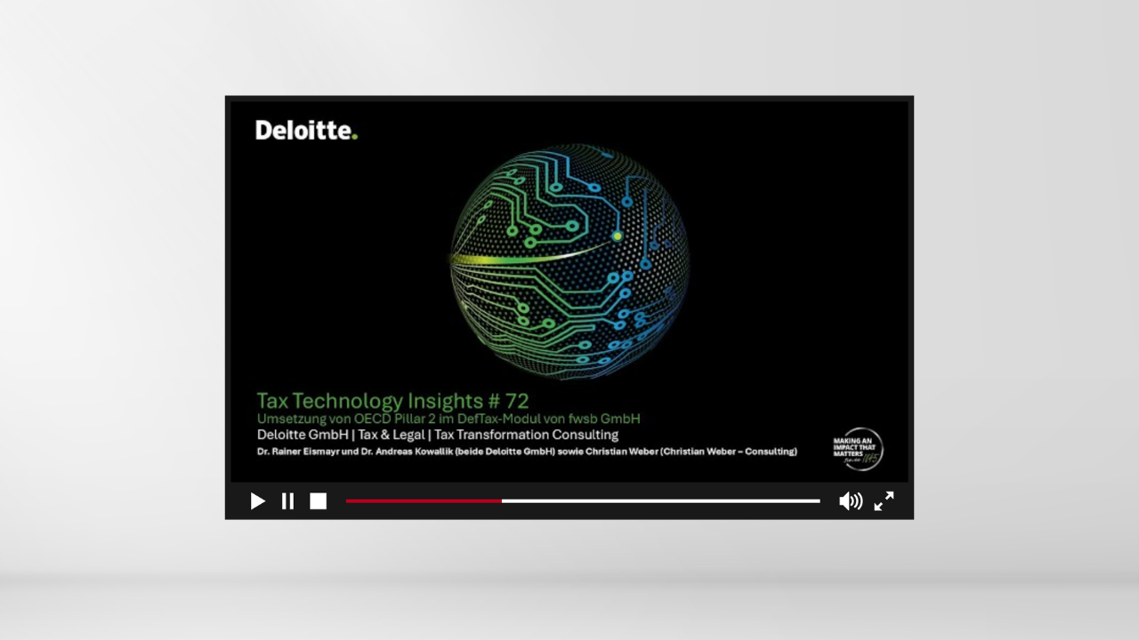  Tax Technology Insights #72: Pillar 2 mit DefTax