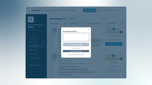 Wie nutze ich das Bewerbungsdashboard? (1)