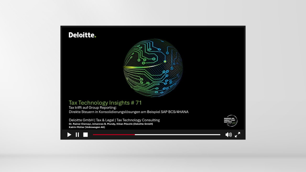  Tax Technology Insights #71: Tax & Group Reporting