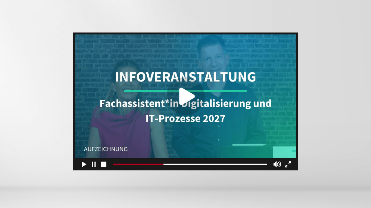 Online-Infoveranstaltung Fachassistent*in Digitalisierung und IT-Prozesse 2027