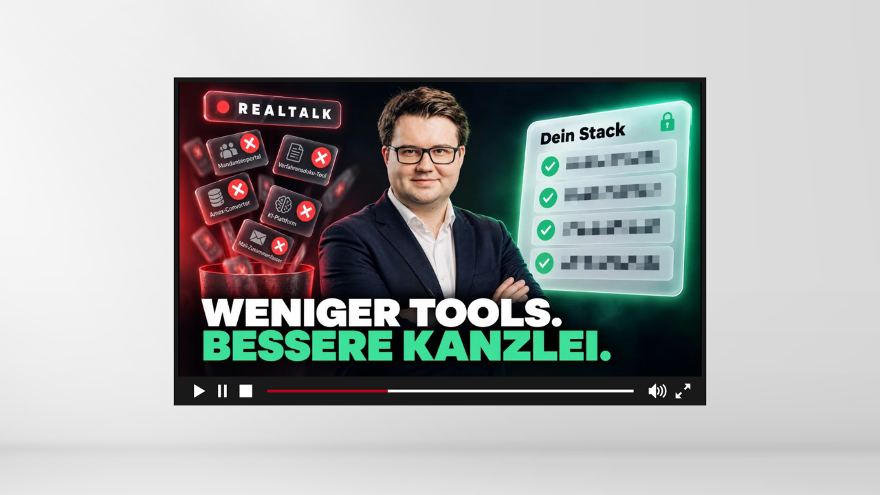 Kanzlei-Software: Warum weniger Tools oft besser sind